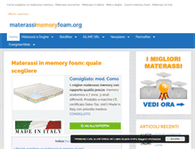 Tablet Screenshot of materassimemoryfoam.org